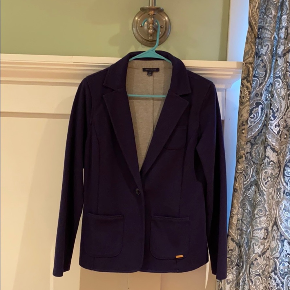 Tommy Hilfiger blazer navy soft cotton stretch
